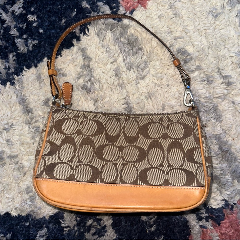 Coach Y2K Vintage Signature C Demi Shoulder Bag H35-6094 - Early 2000s Tan/Brown